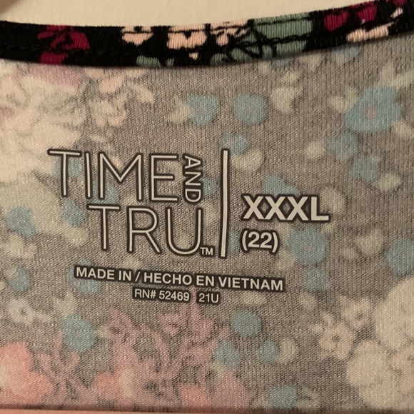 NWT Time and Tru beautiful multi color dress with pockets XXL(20) or XXXL(22) - Picture 6 of 14